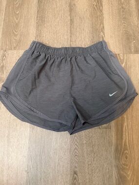 Nike Women's Charcoal Gray Athletic Running Shorts